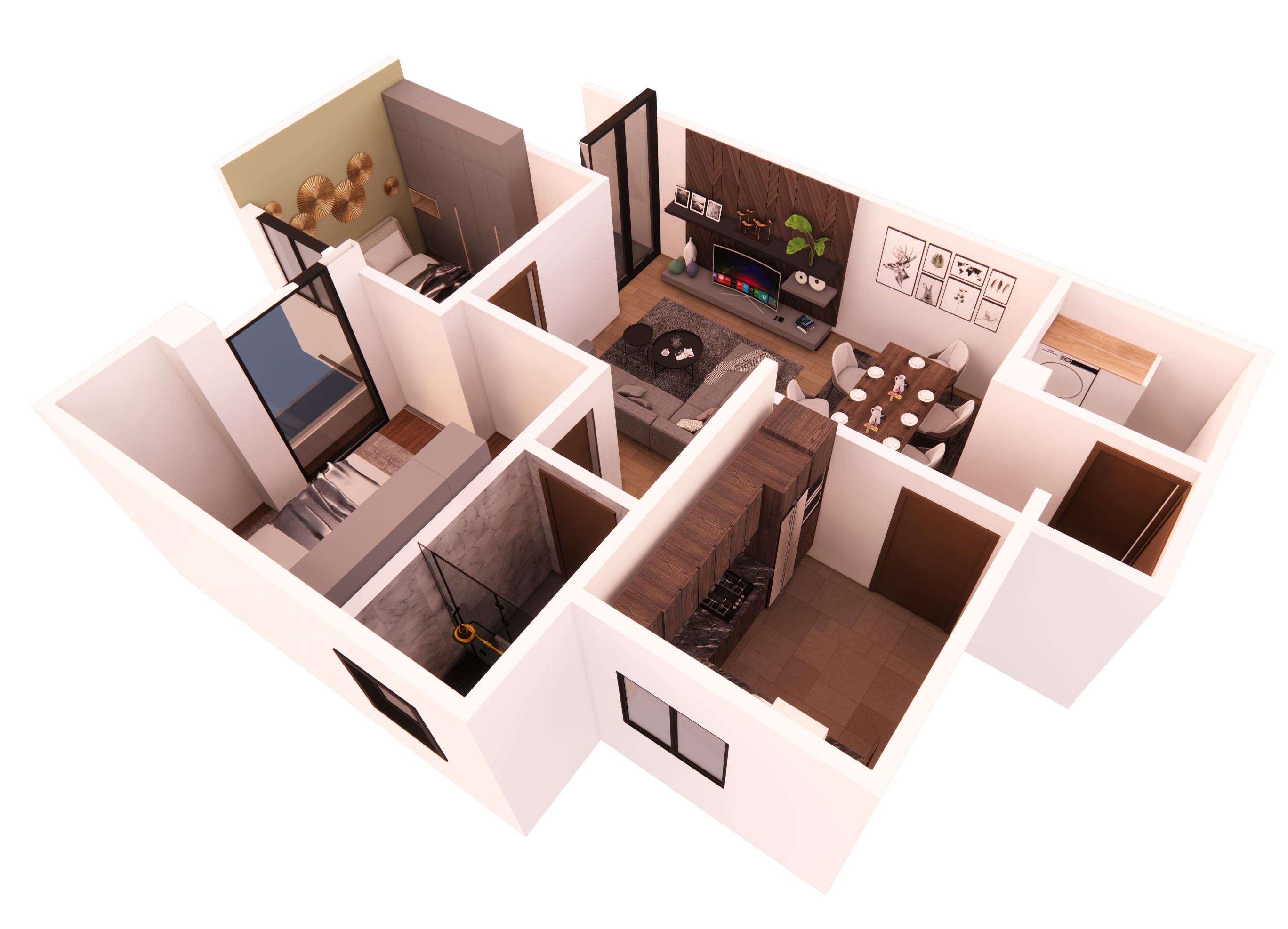 TYPE C: 2 BED ROOM APARTMENT